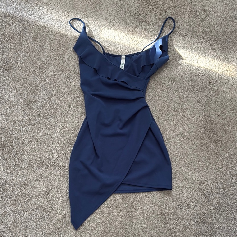 Elegant Navy Blue Dress